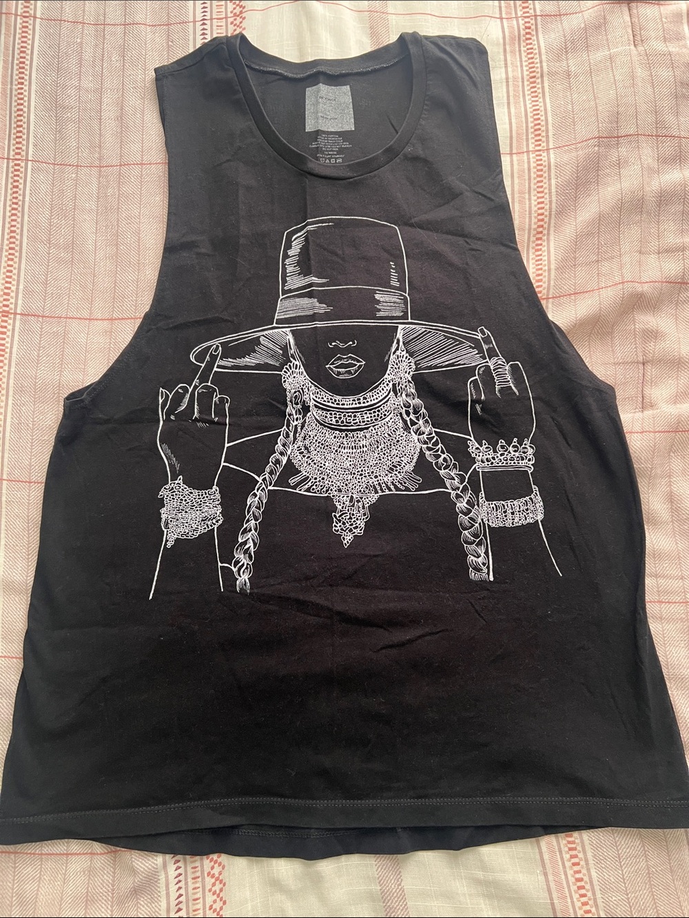 BEYONCE | The Formation World Tour Black & White Tank Top | Size XL